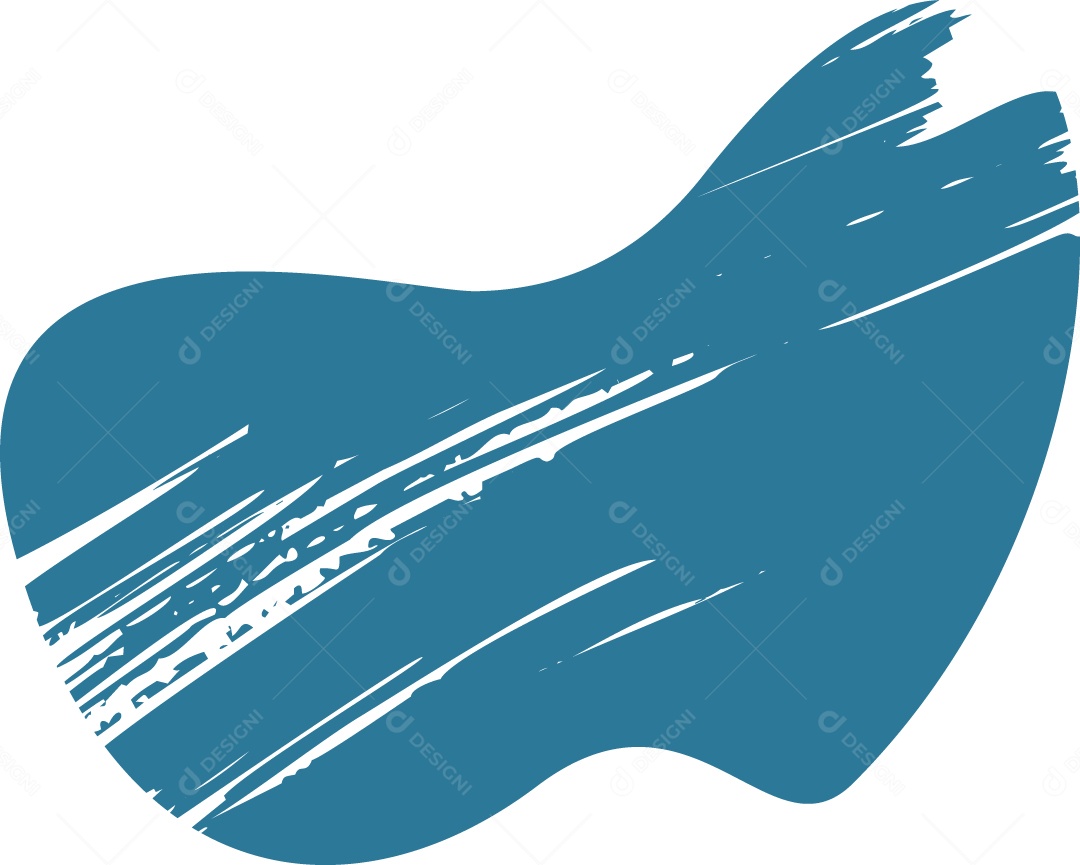 Shape Grunge Mancha de Tinta Azul Ilustração Vetor EPS