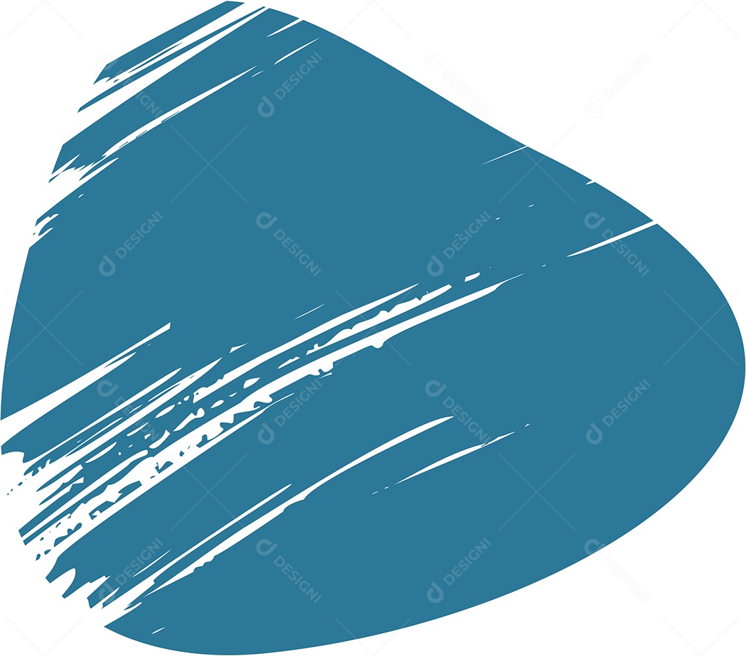 Shape Grunge Mancha de Tinta Azul Ilustração Vetor EPS