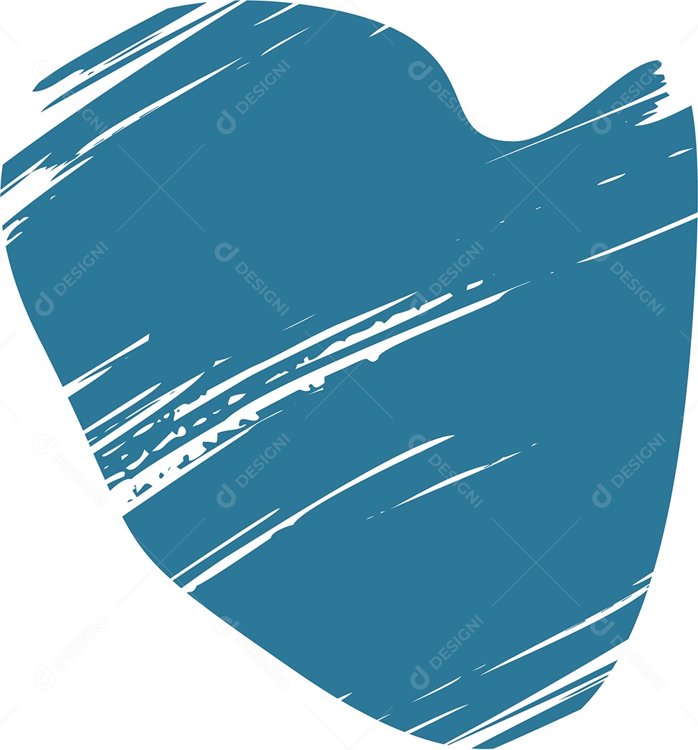 Shape Grunge Mancha de Tinta Azul Ilustração Vetor EPS