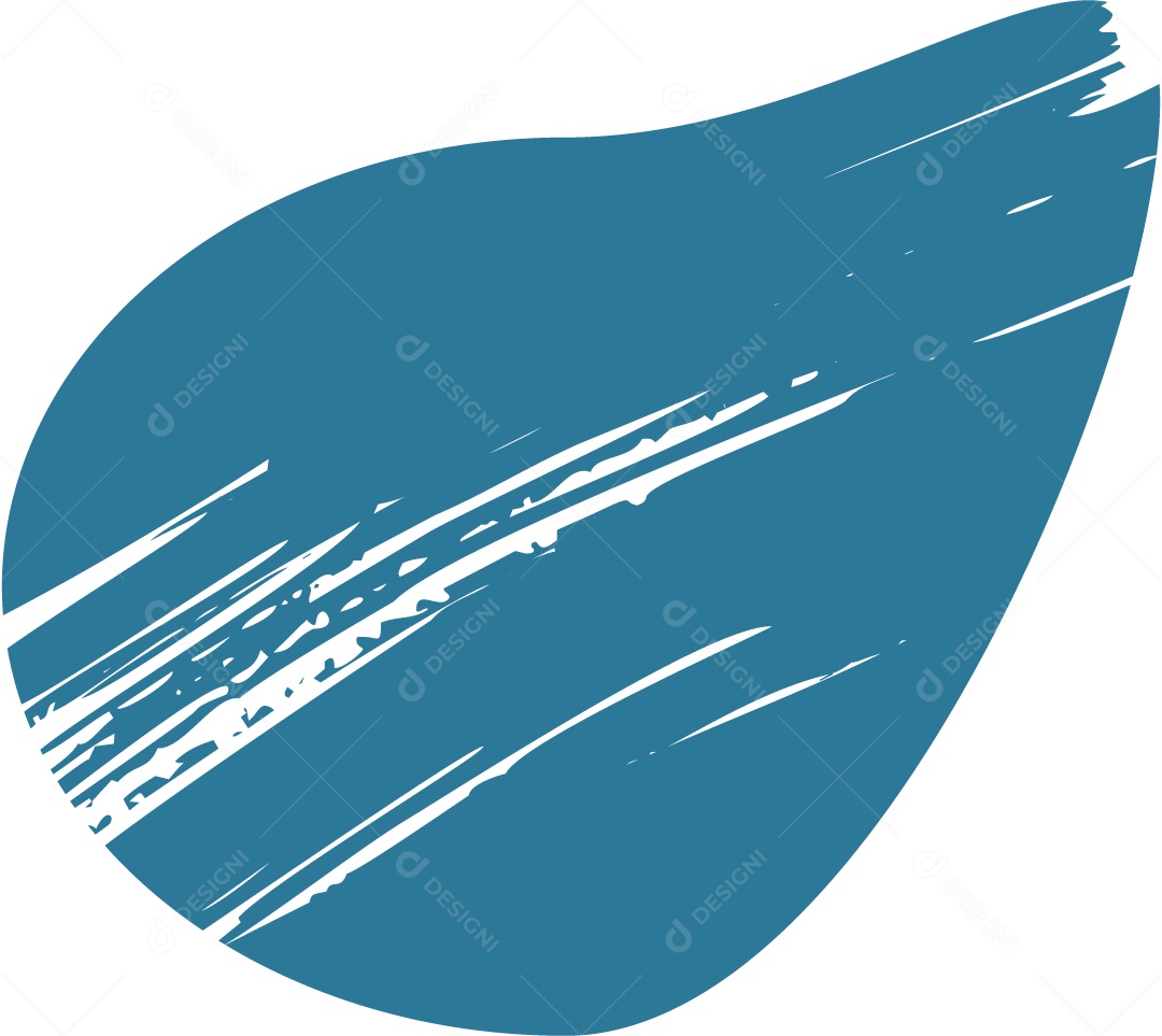 Shape Grunge Mancha de Tinta Azul Ilustração Vetor EPS