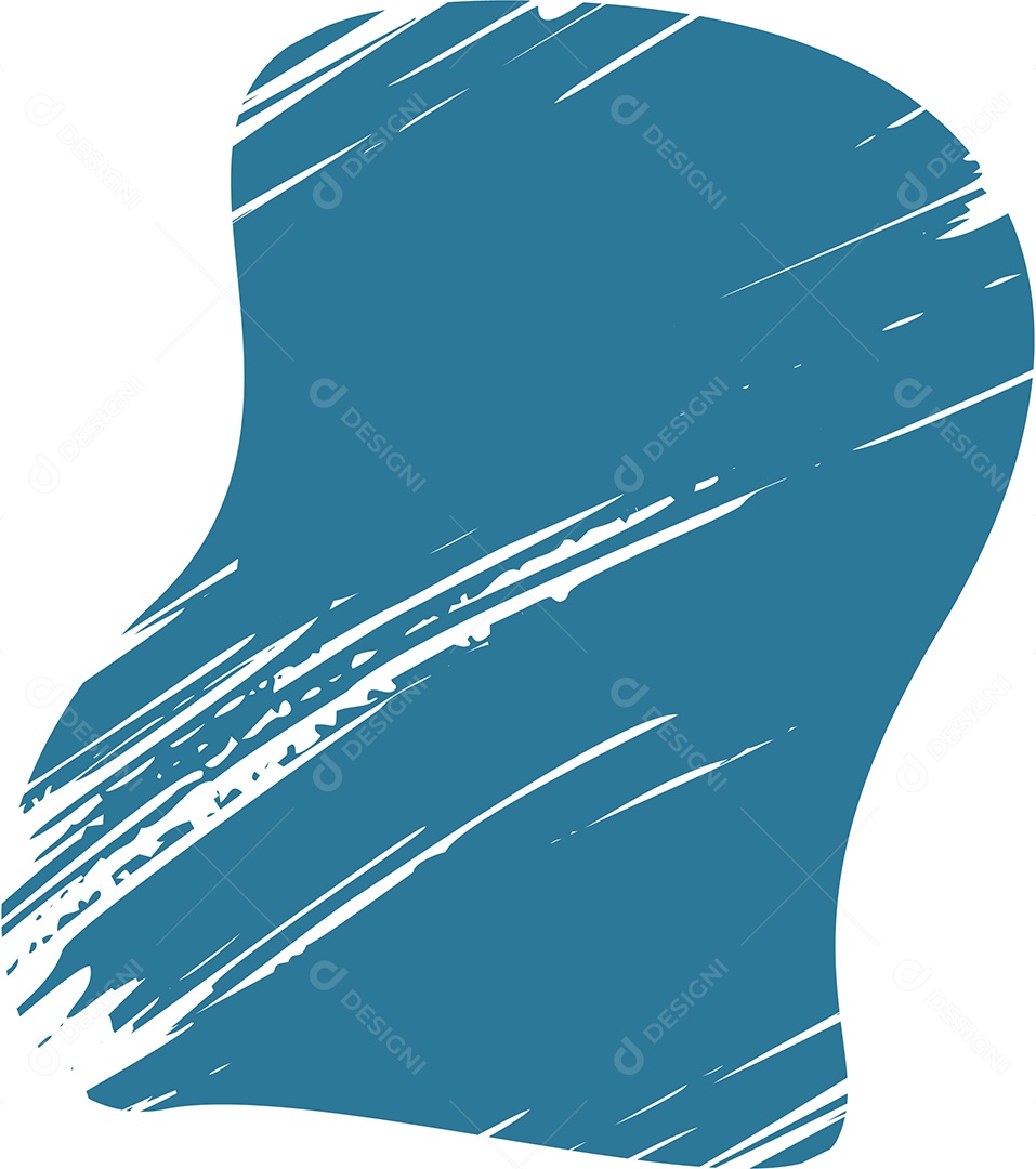 Shape Grunge Mancha de Tinta Azul Ilustração Vetor EPS