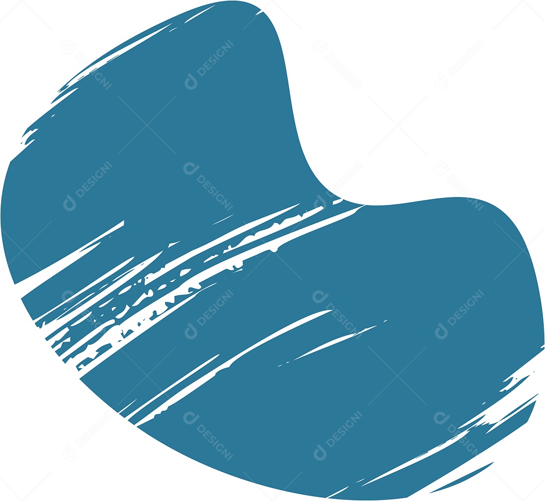 Shape Grunge Mancha de Tinta Azul Ilustração Vetor EPS