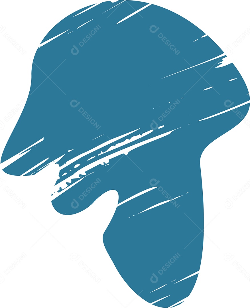 Shape Grunge Mancha de Tinta Azul Ilustração Vetor EPS