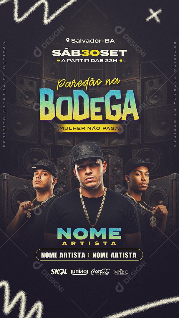 Paredão Na Bodega Social Media Story PSD Editável