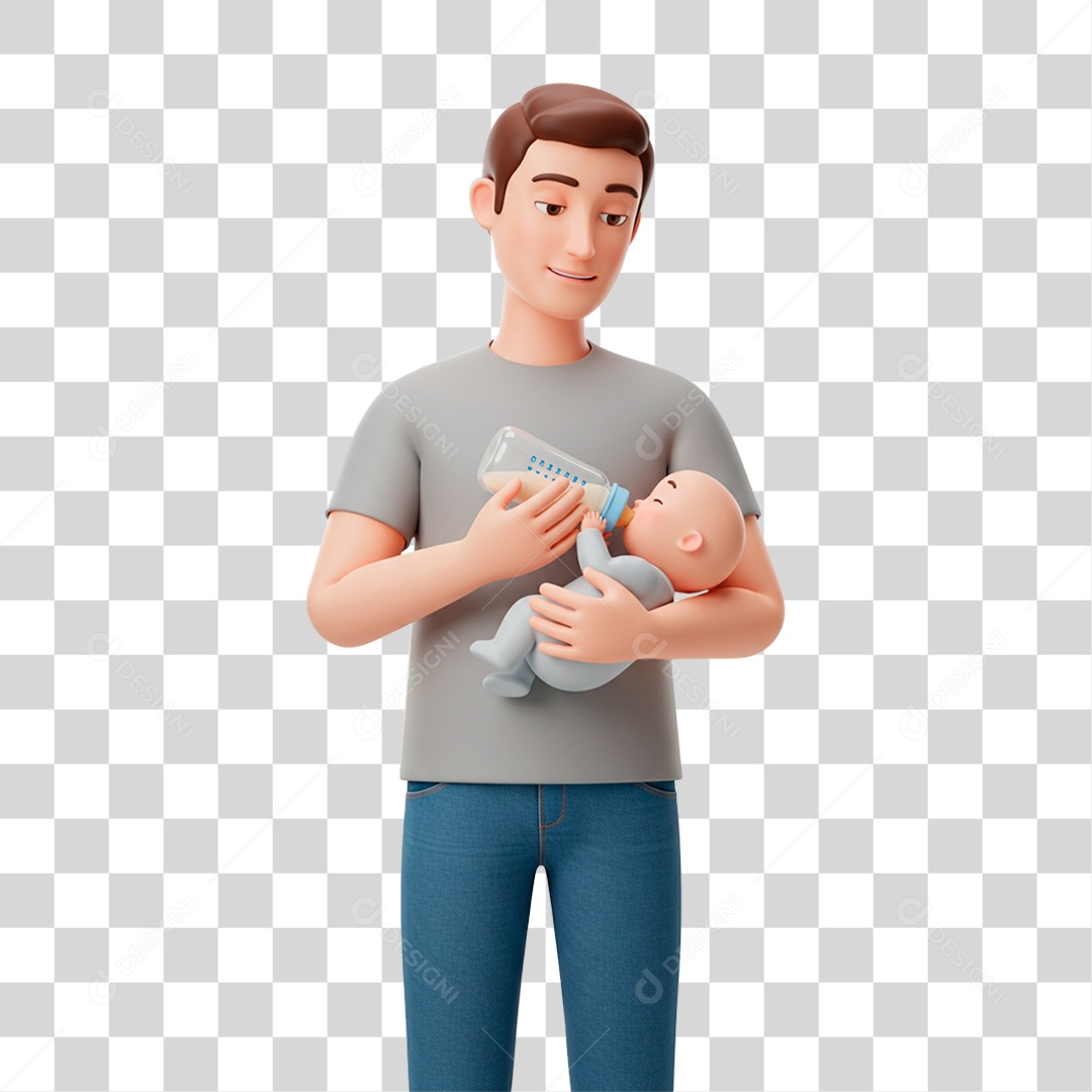 Personagem Pai e Filho PNG Transparente