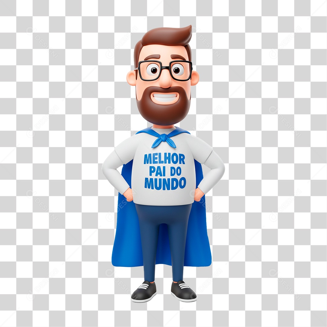 Personagem Dia dos Pais PNG Transparente