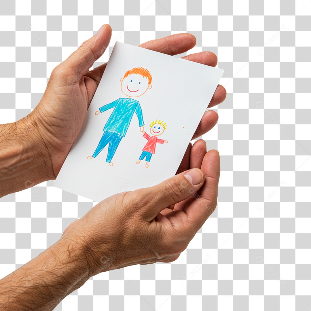 Mão Segurando Desenho PNG Transparente