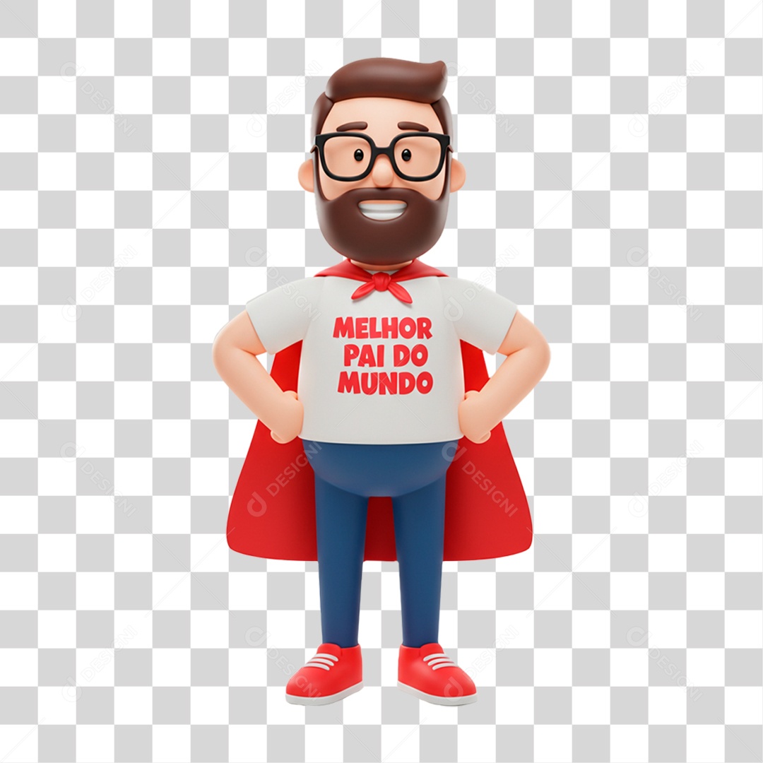 Personagem Dia dos Pais PNG Transparente