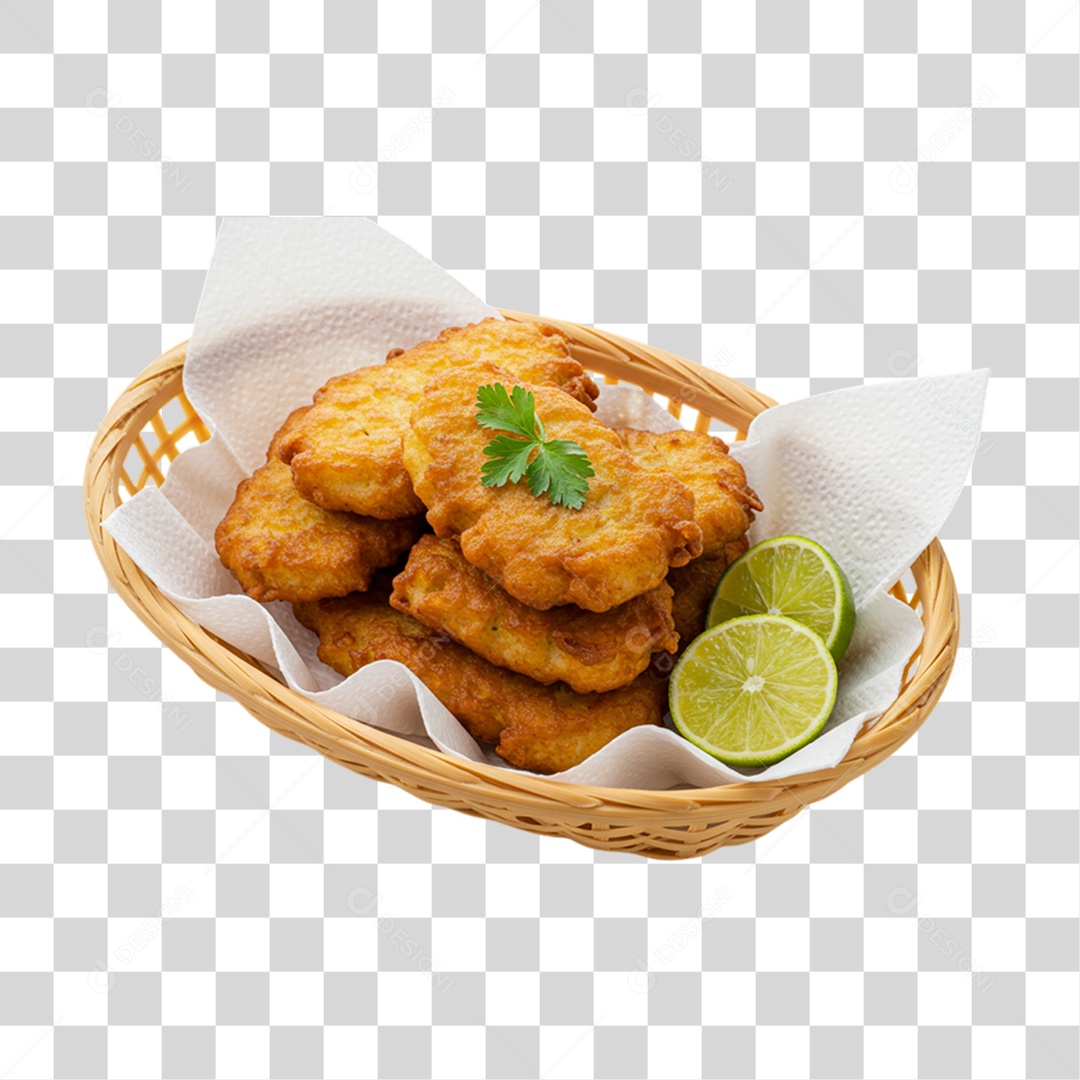 Bolinho de Bacalhau PNG Transparente