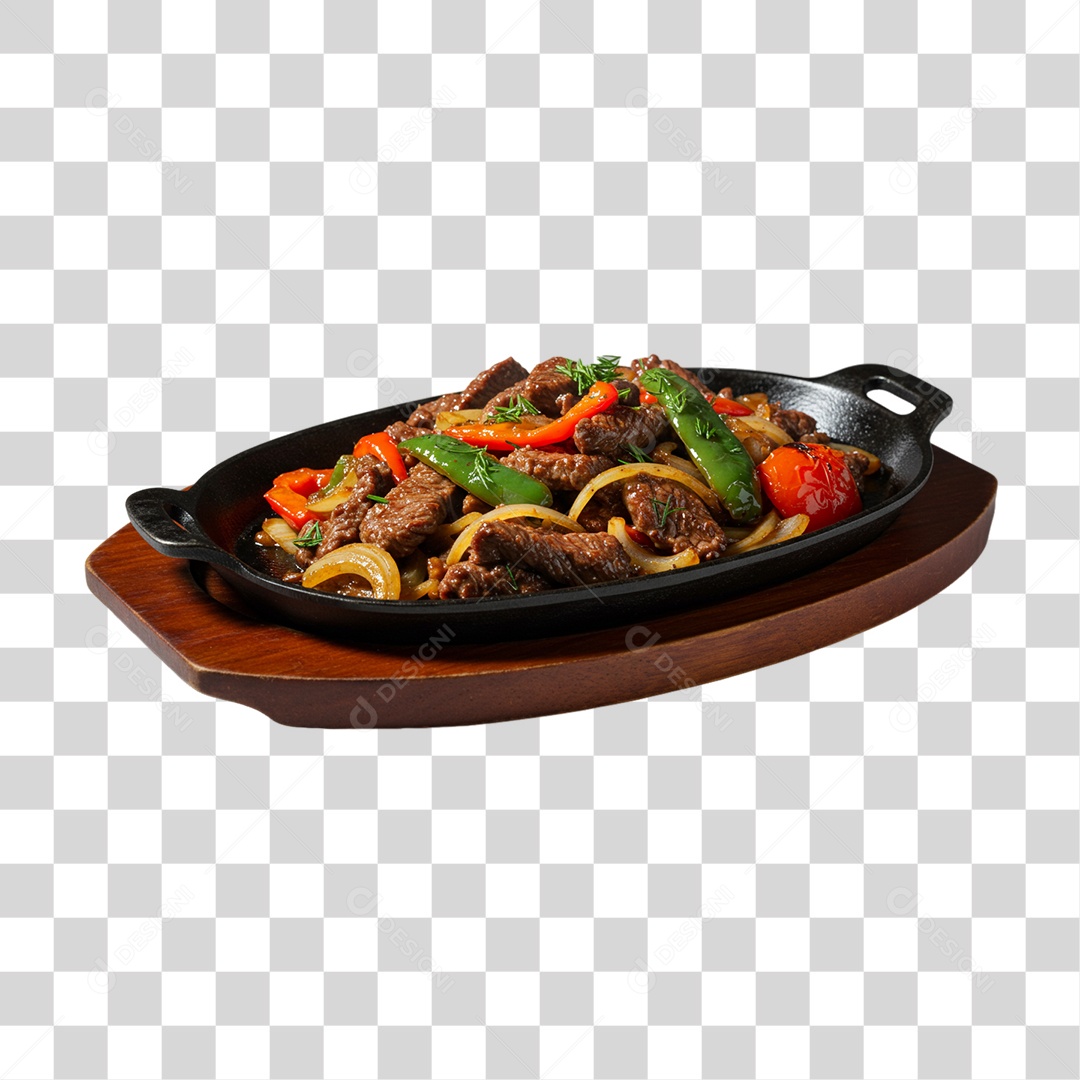 Porção de Carne com Pimenta PNG Transparente