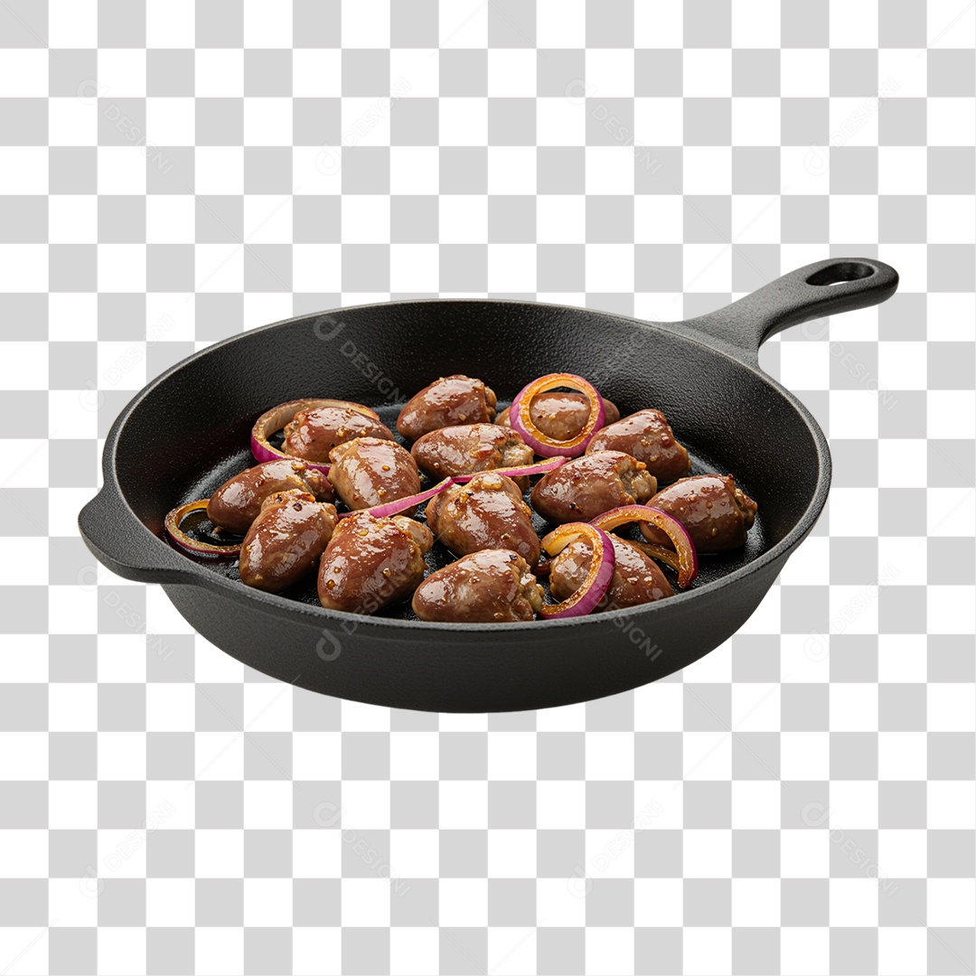 Coração em Frigideira PNG Transparente