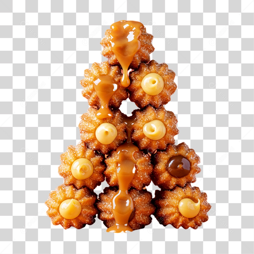 Pilha de Churros Doces PNG Transparente