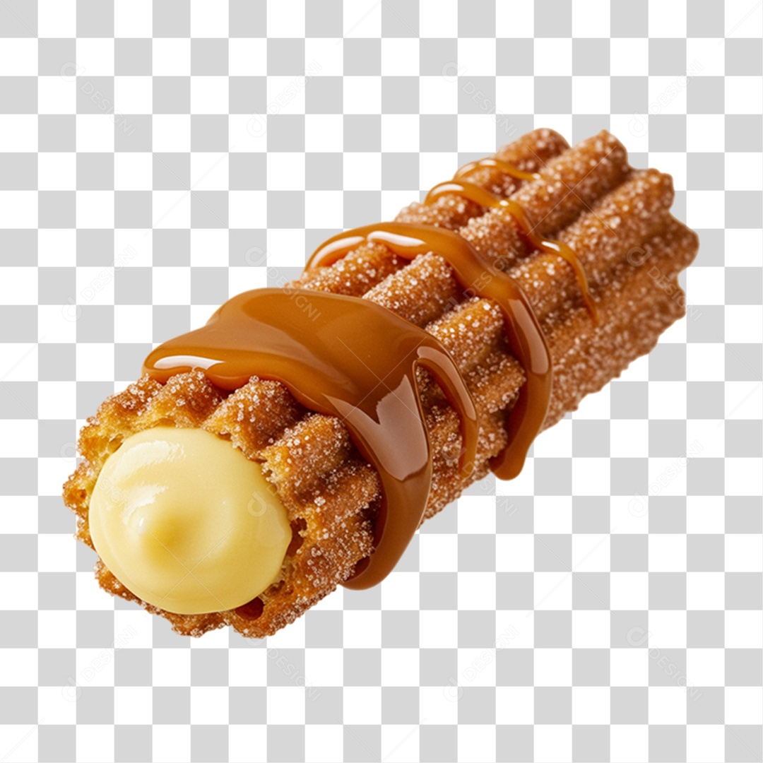 Churros Doces com Molho PNG Transparente