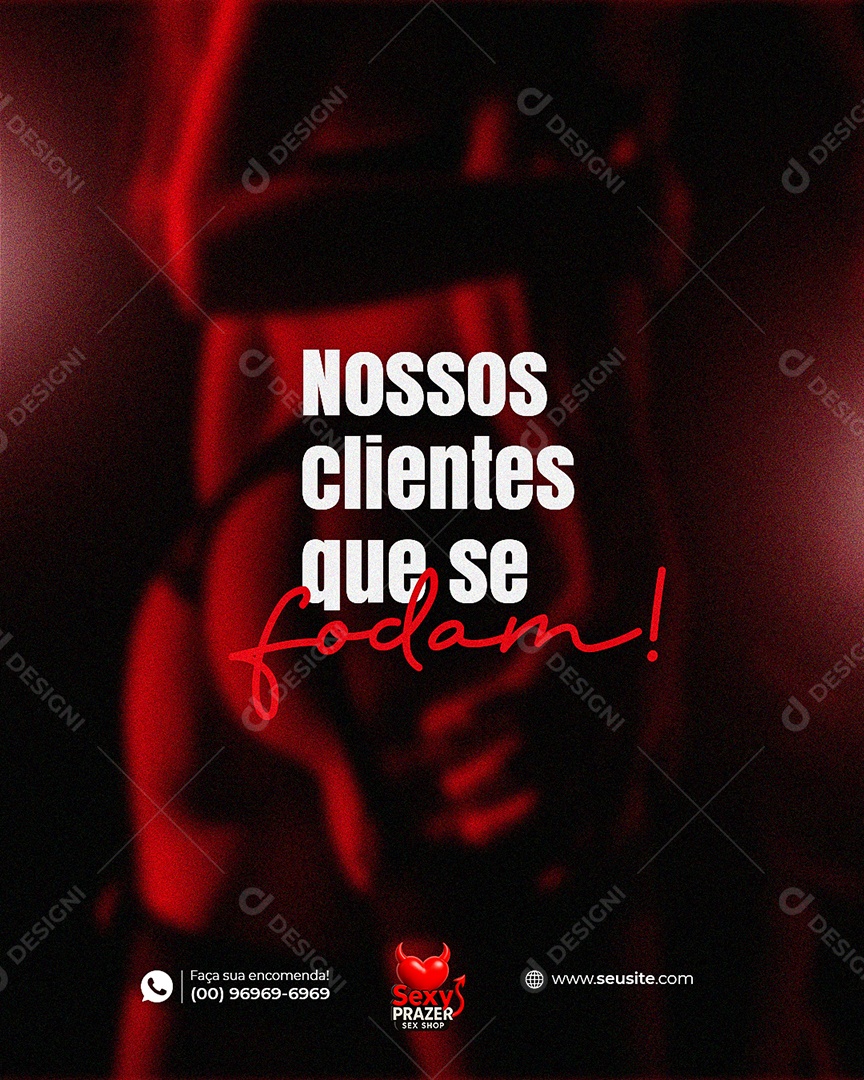 Feed Sex Shop Clientes Social Media PSD Editável