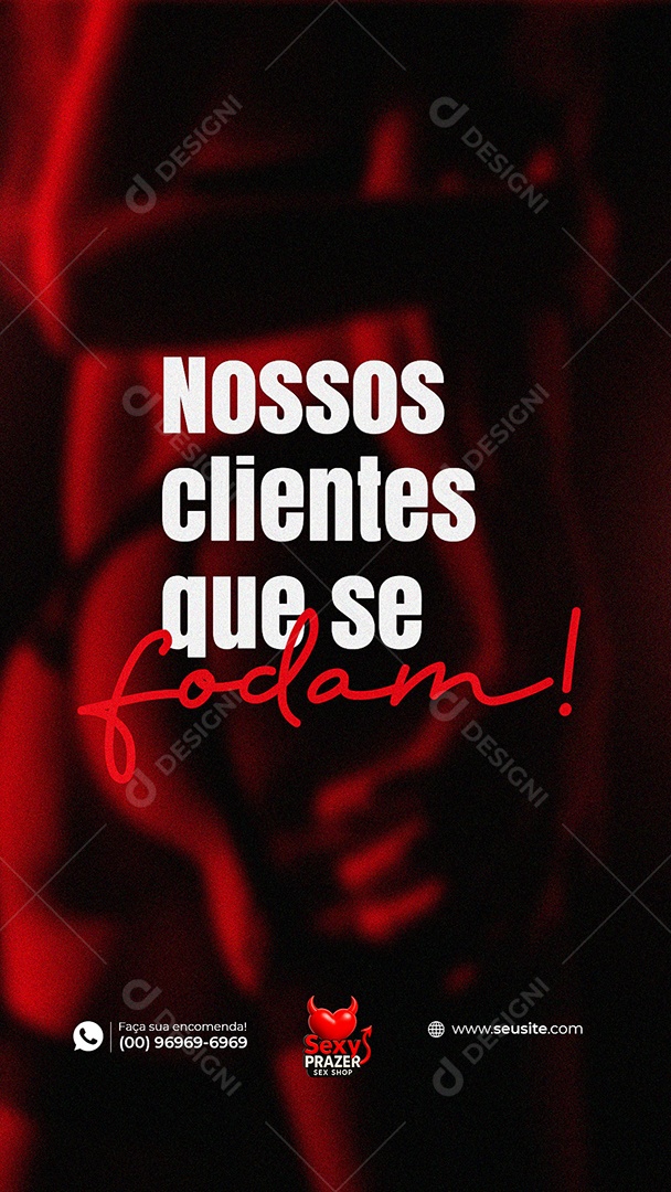 Story Sex Shop Clientes Social Media PSD Editável