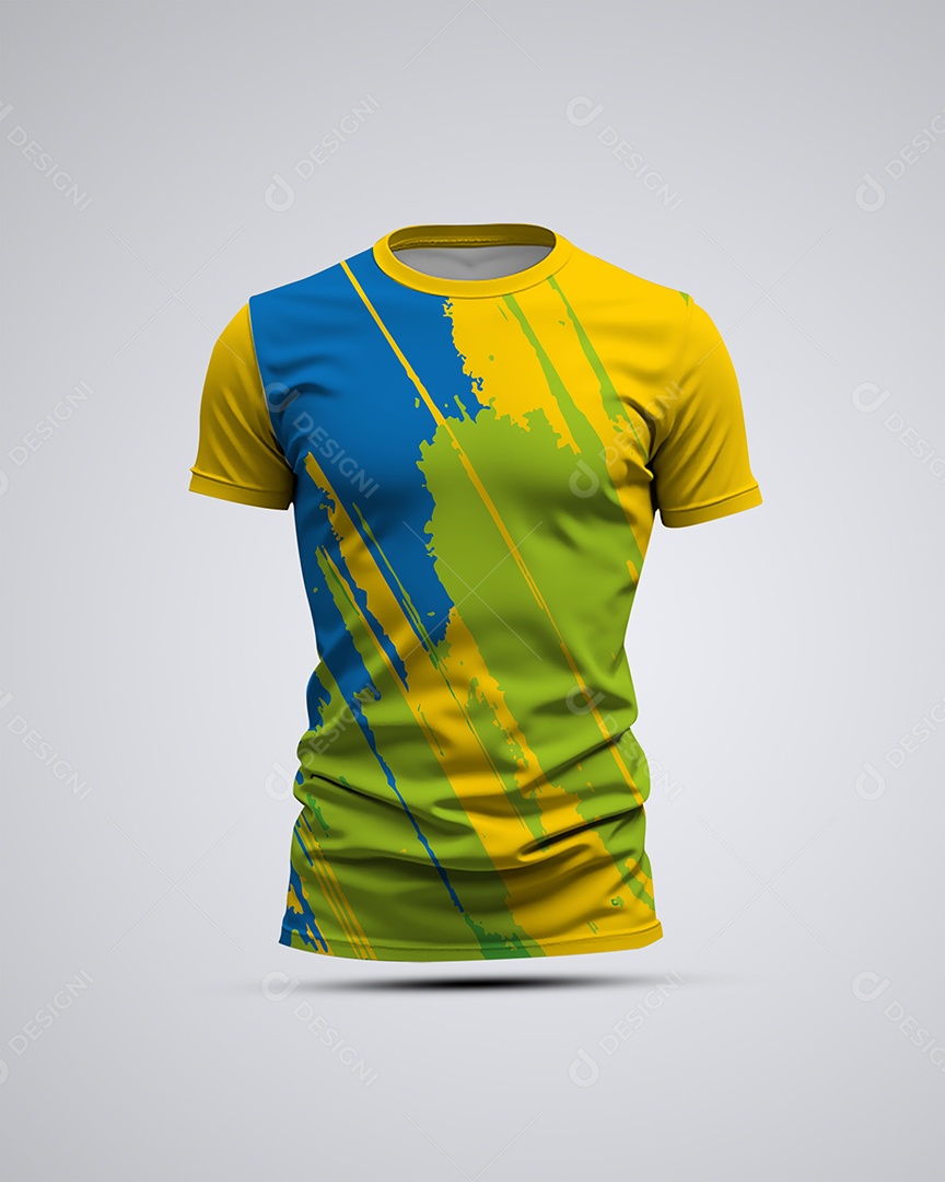 Modelo de Camisa de Futebol Mockup PSD Editável