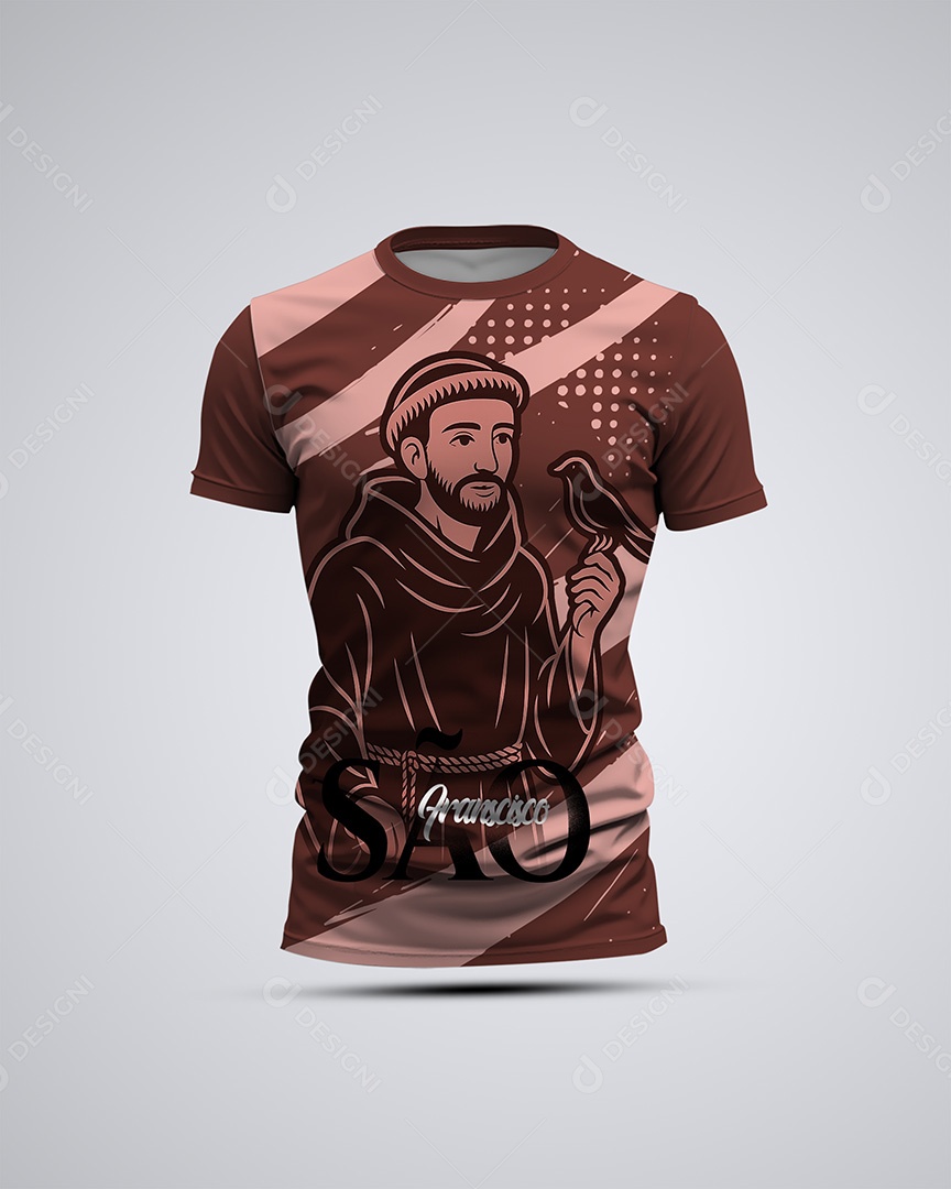 Camiseta de São Francisco Markup PSD Editável