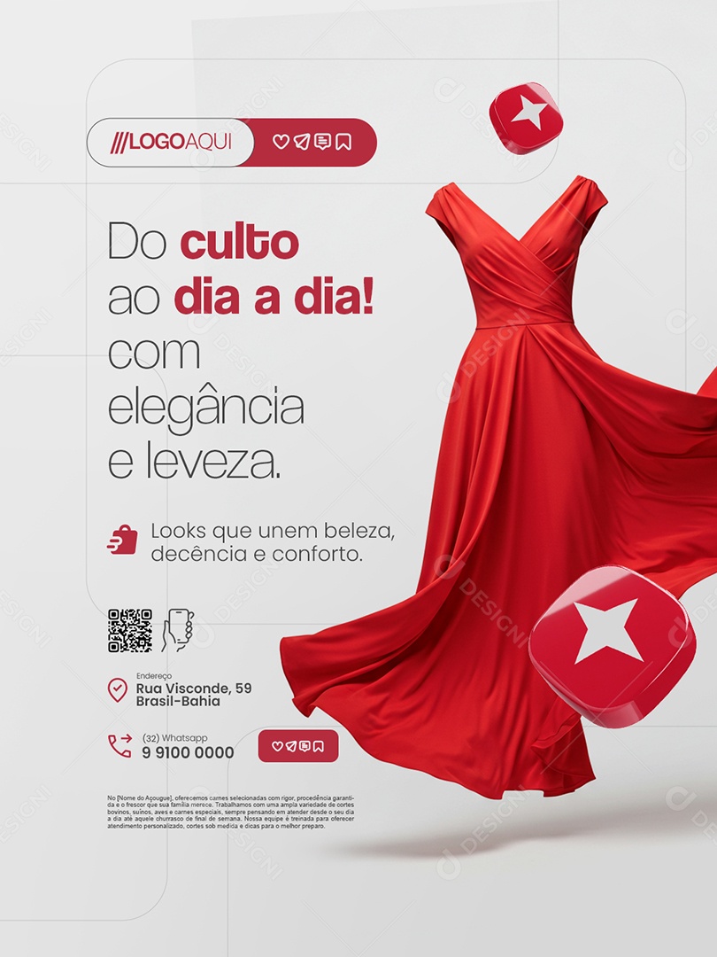 Loja Cristã Do Culto ao Dia a Dia Social Media PSD Editável