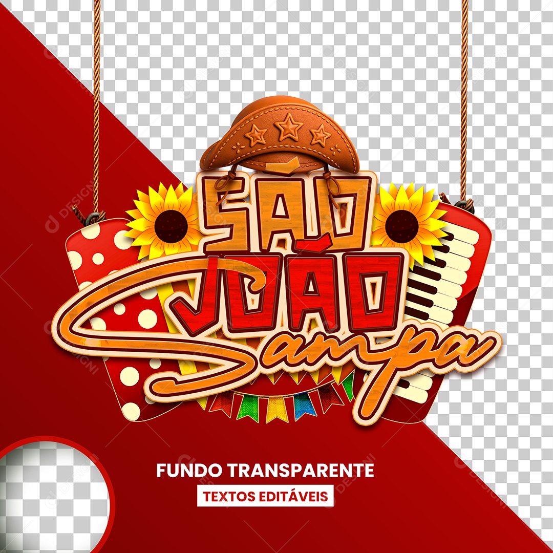 São João Sampa Social Media PSD Editavei