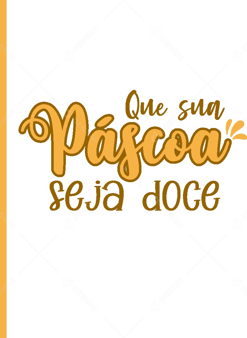 Lettering Páscoa Frase Motivacional Vetor EPS