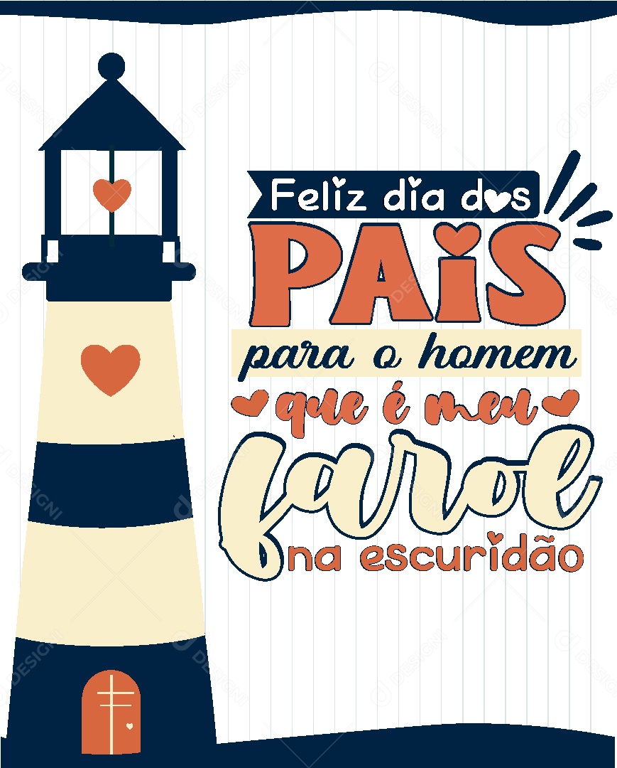 Lettering Dia dos Pais Frase Motivacional Vetor EPS