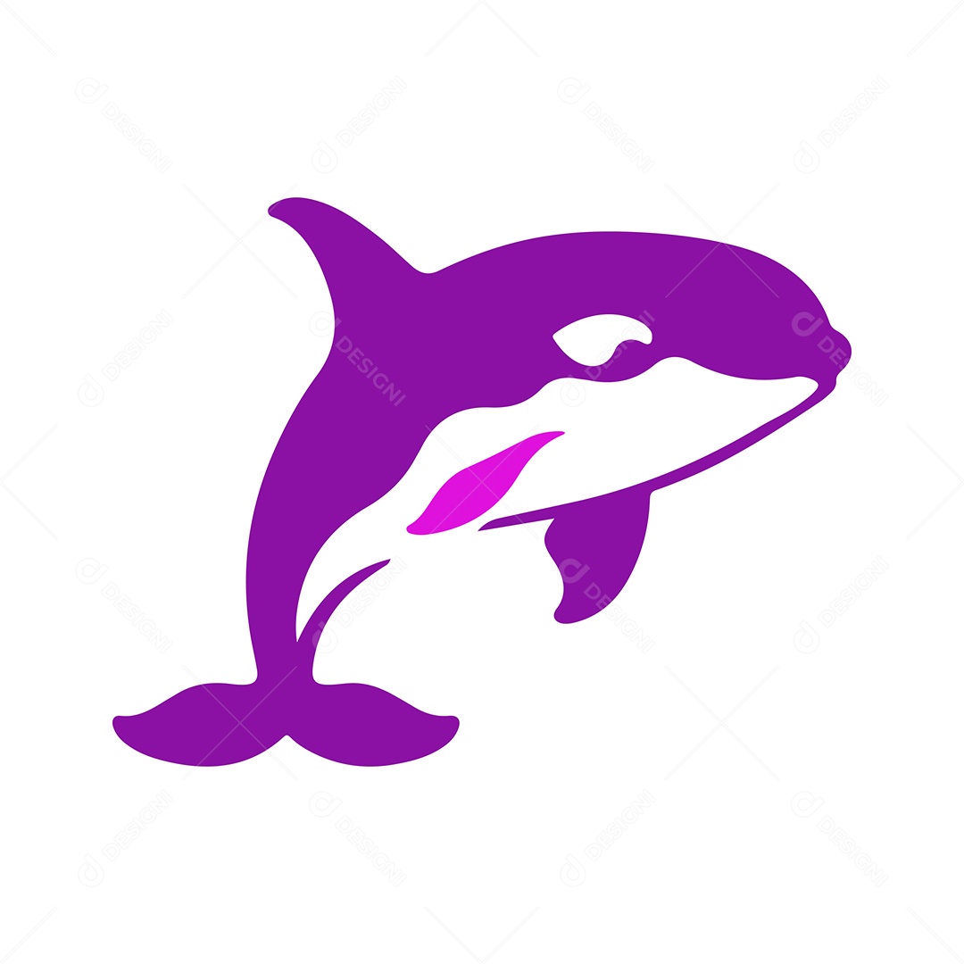 Icone de Orca Ilustração Vetor EPS