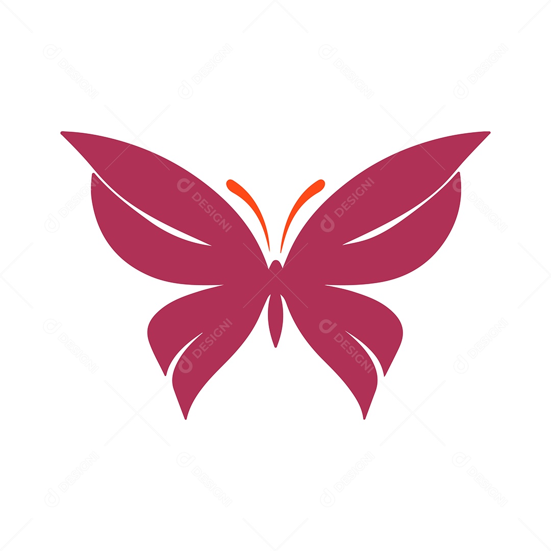 Icone de Borboleta Ilustração Vetor EPS