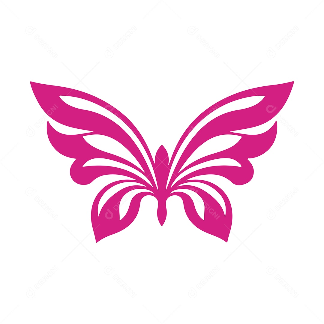 Icone de Borboleta Ilustração Vetor EPS