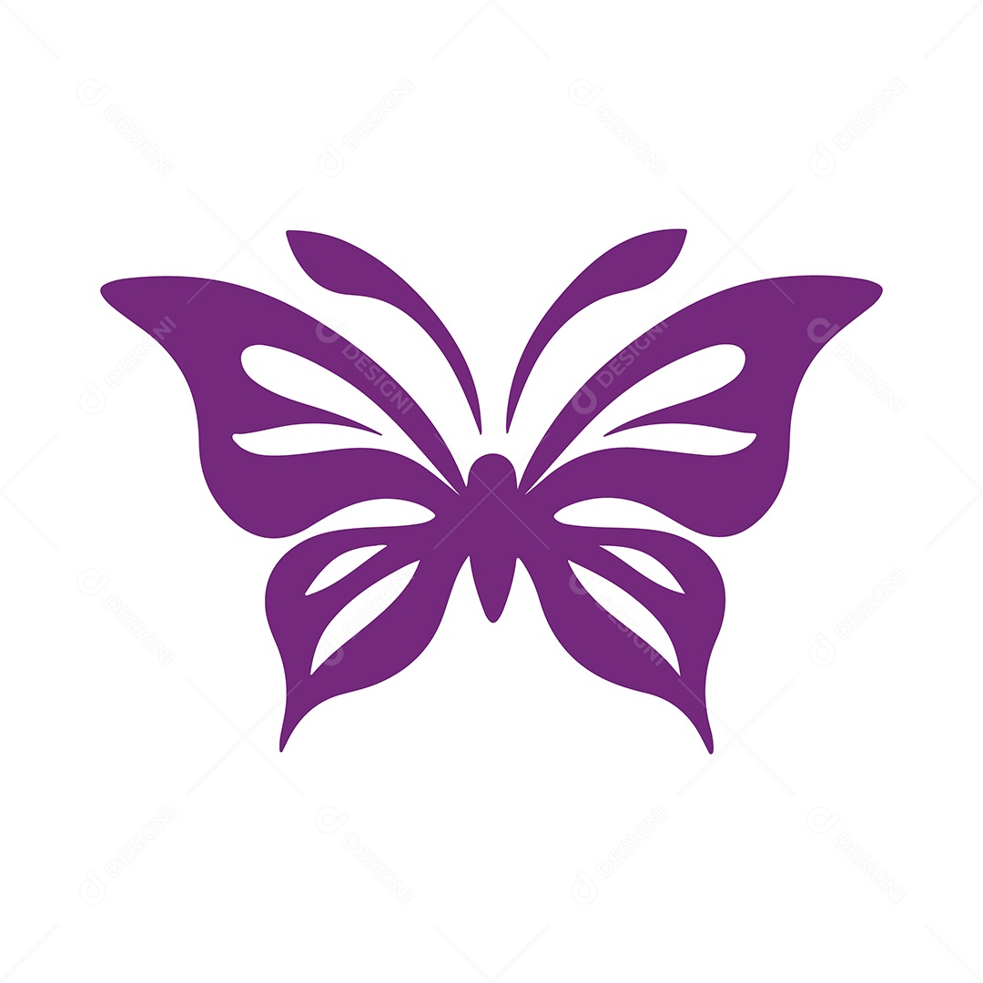 Icone de Borboleta Ilustração Vetor EPS