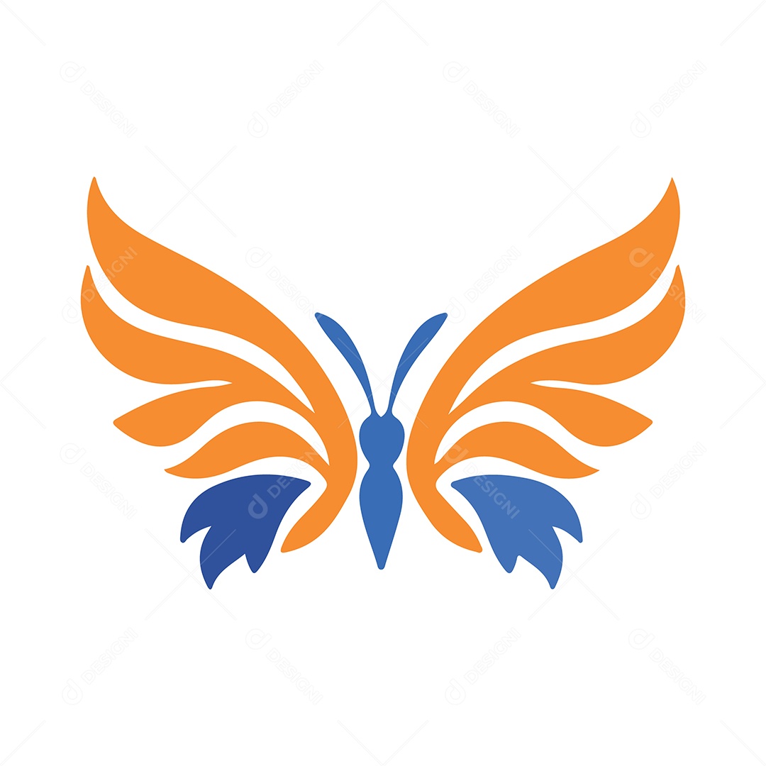 Icone de Borboleta Ilustração Vetor EPS