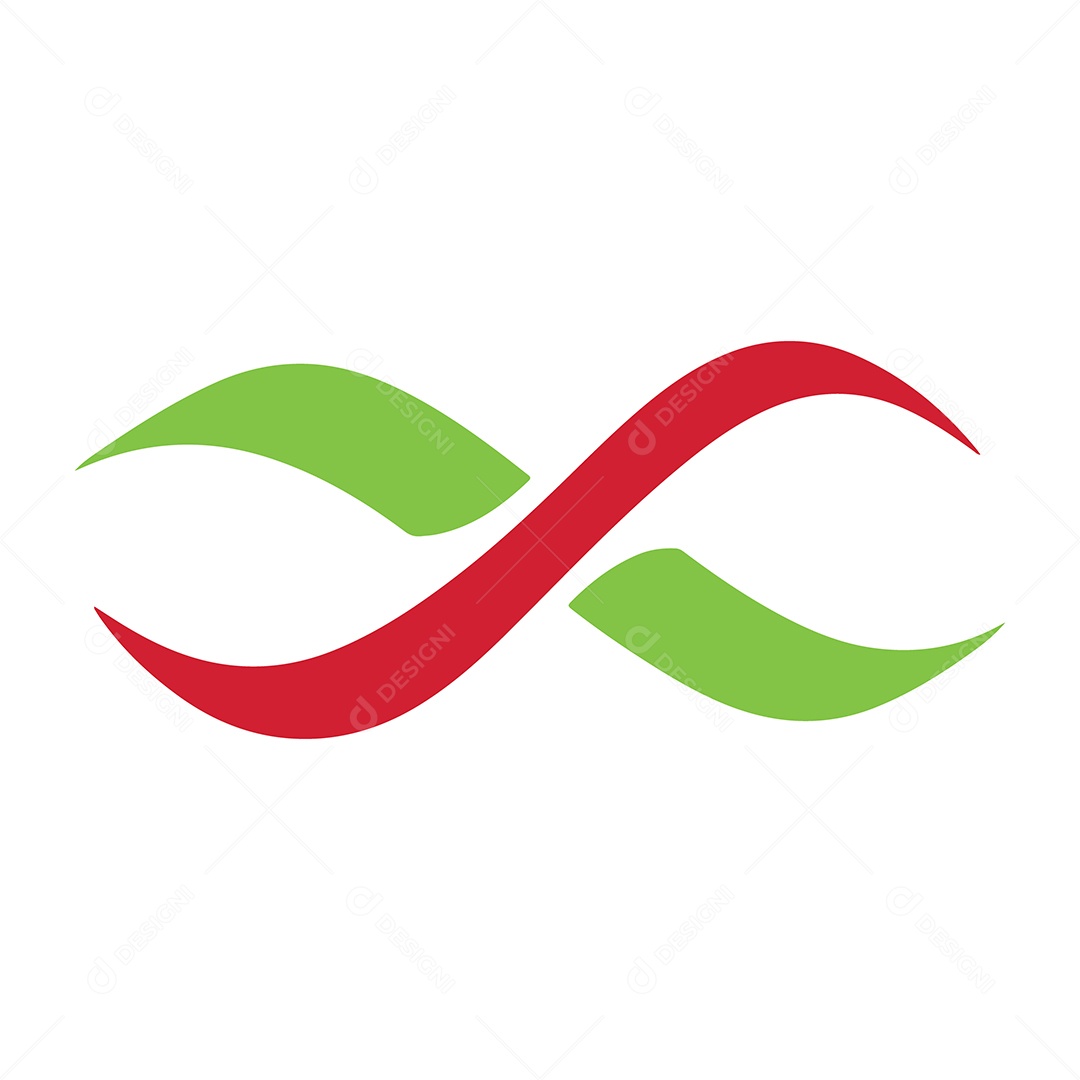 Icone de Símbolo do Infinito Ilustração Vetor EPS