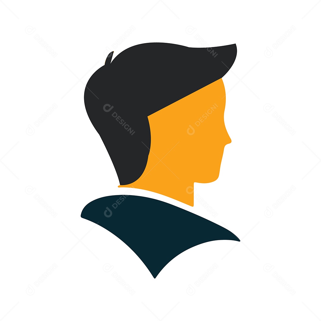 Icone de Perfil Masculino Ilustração Vetor EPS