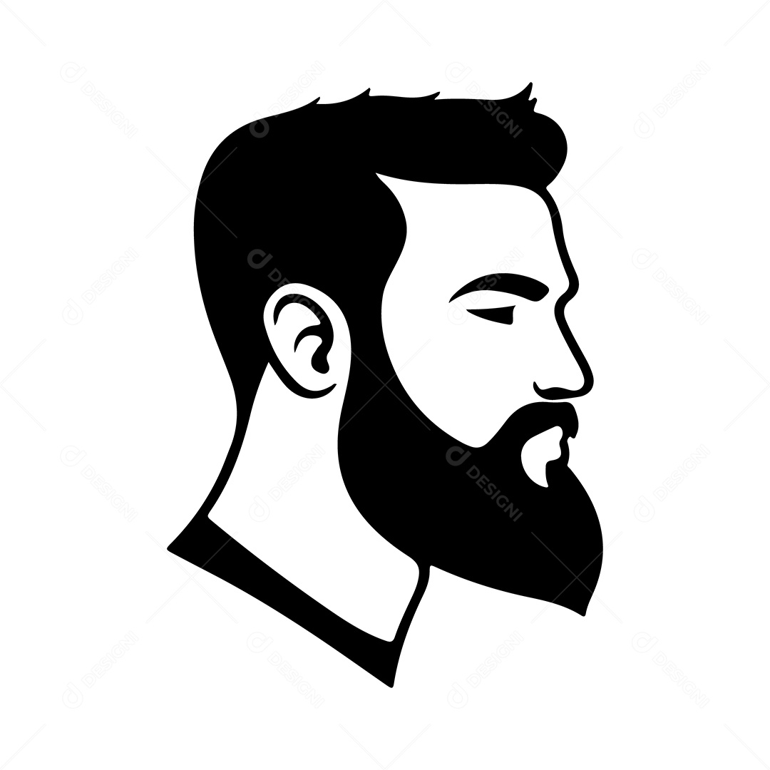 Icone de Perfil Masculino Ilustração Vetor EPS