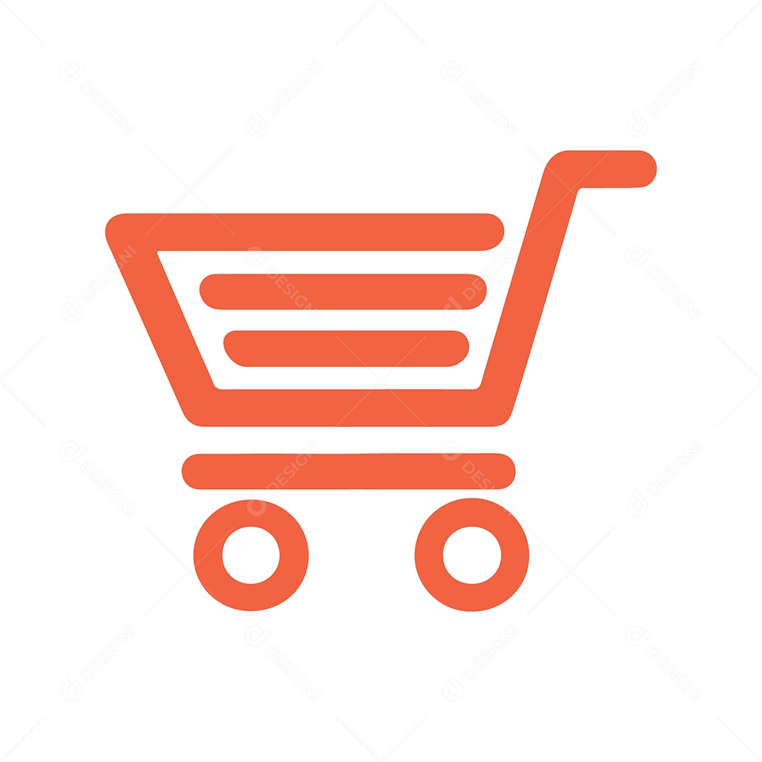 Icone de Carrinho de Compra Ilustração Vetor EPS