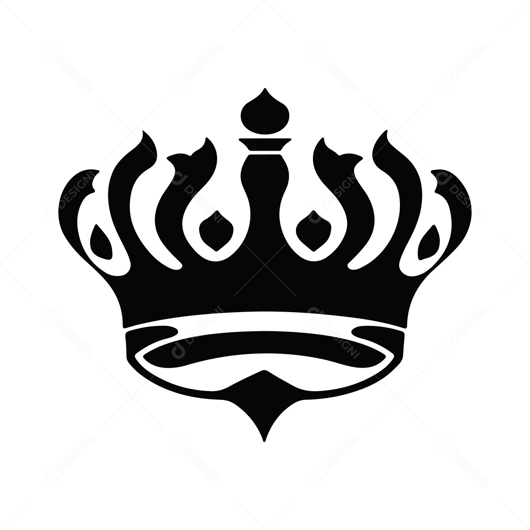 Icone de Coroa Ilustração Vetor EPS