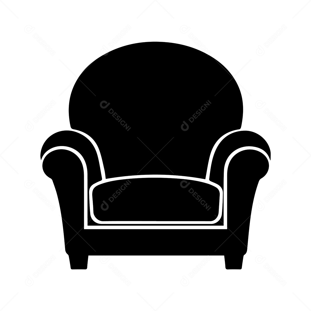 Icone de Sofá Ilustração Vetor EPS