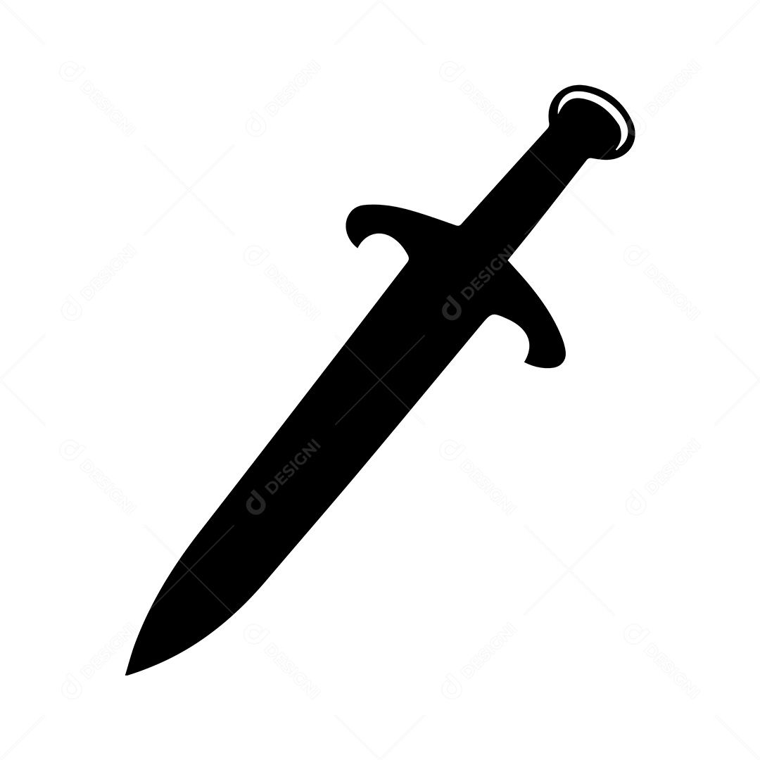 Icone de Espada Ilustração Vetor EPS