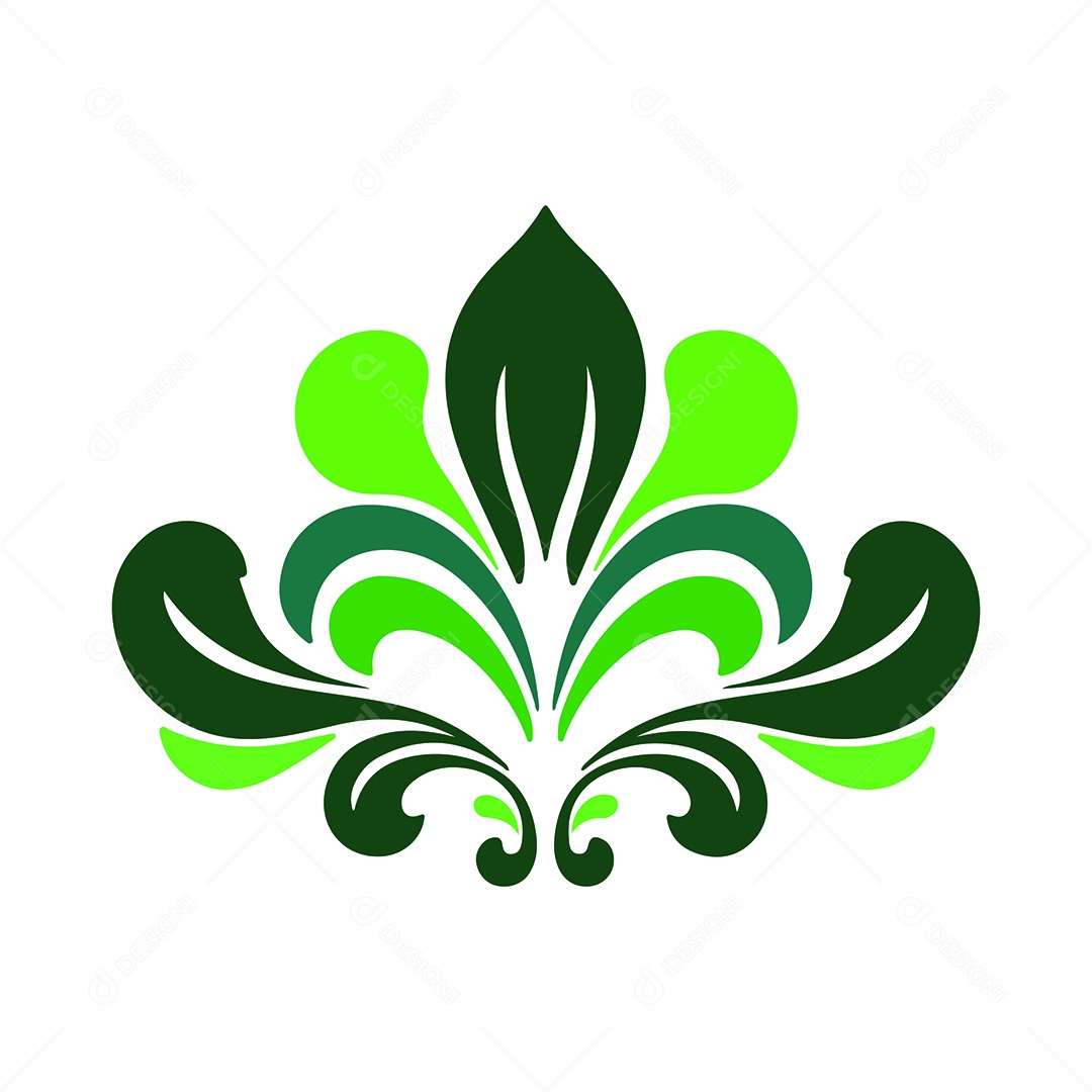 Icone de Floreio Decorativo Ilustração Vetor EPS