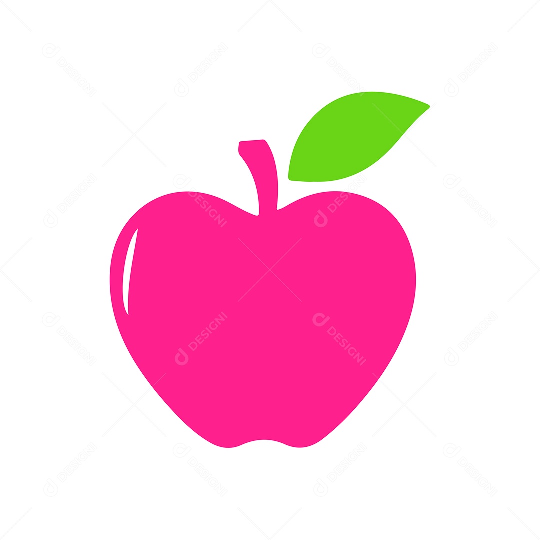 Icone de Maçã Ilustração Vetor EPS