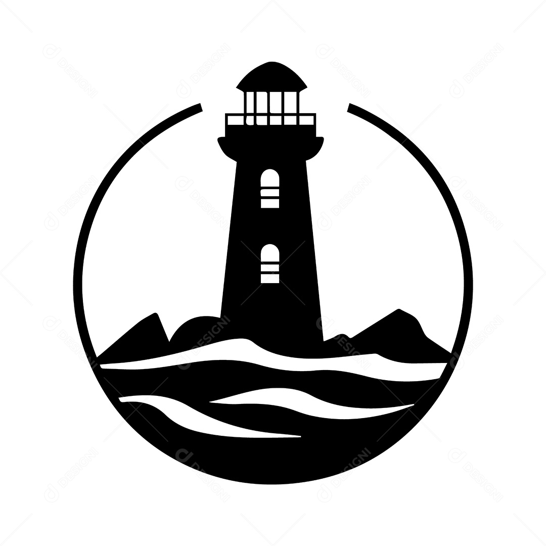 Icone de Farol Ilustração Vetor EPS