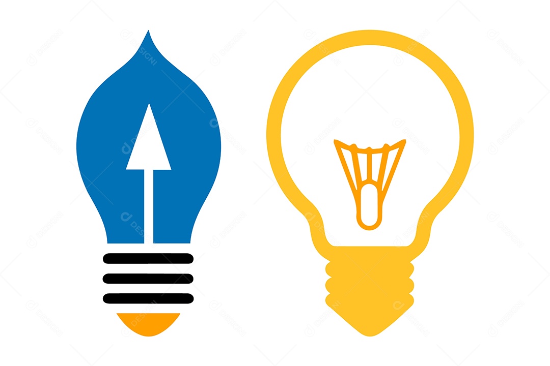 Icone de Lâmpadas Ilustração Vetor EPS