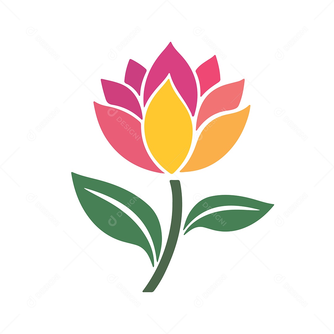 Icone de Flor Ilustração Vetor EPS