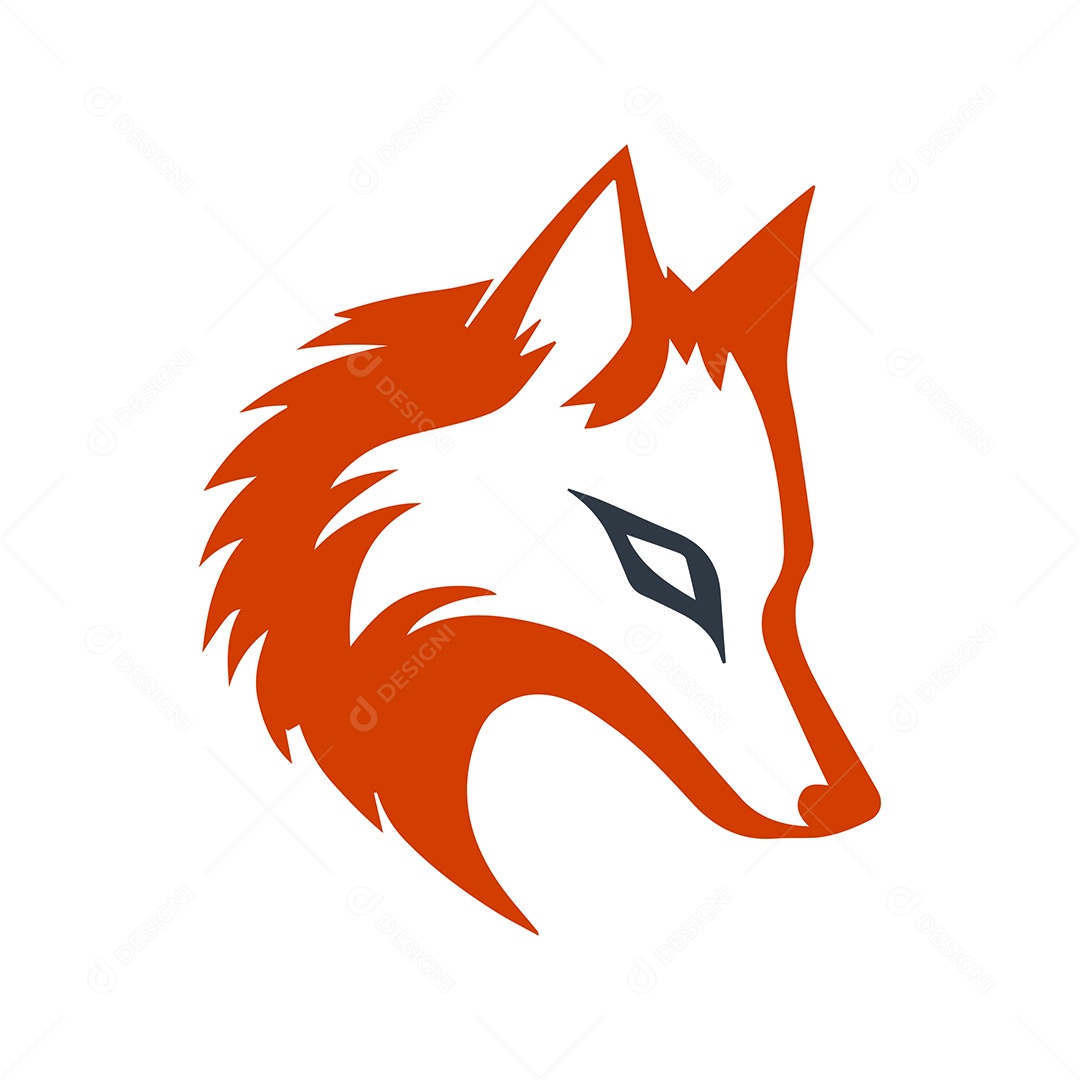 Icone de Lobo Ilustração Vetor EPS