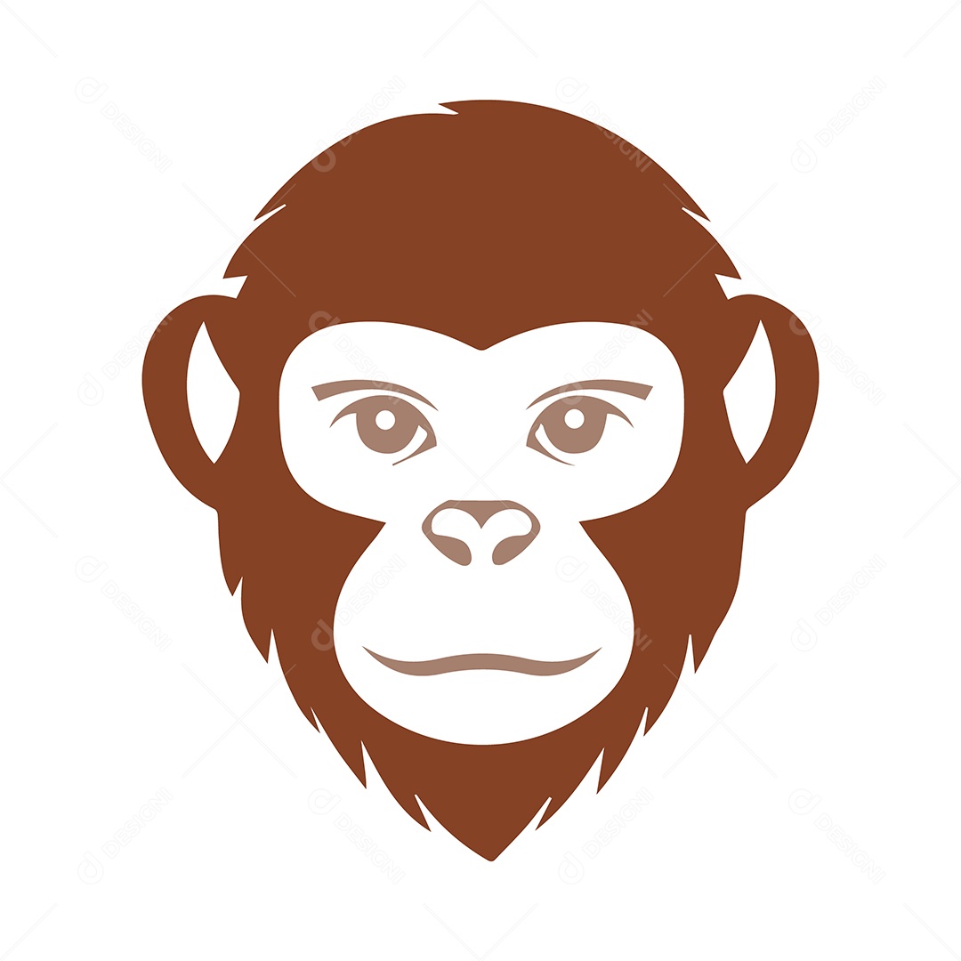 Icone de Macaco Ilustração Vetor EPS