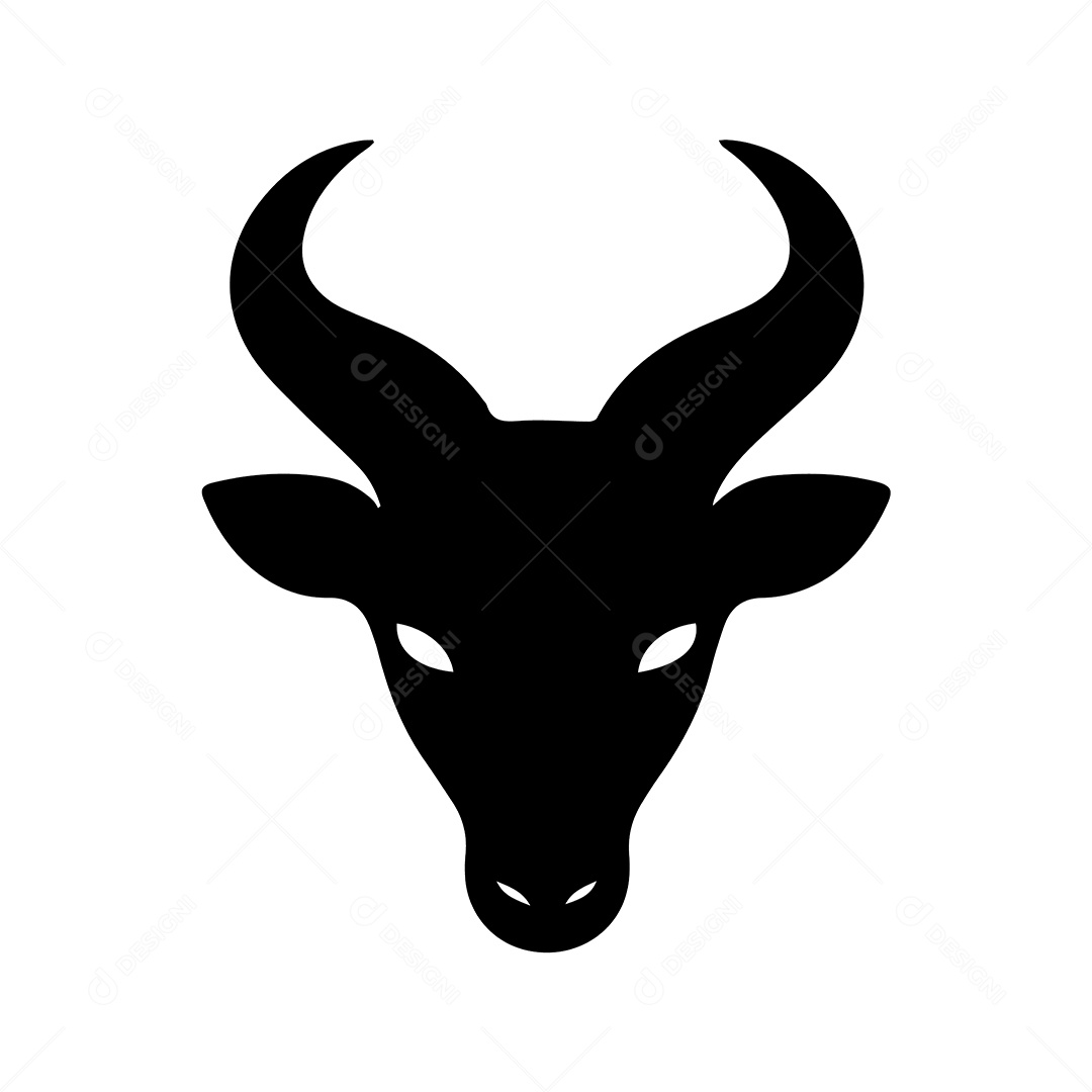 Icone de Touro Ilustração Vetor EPS