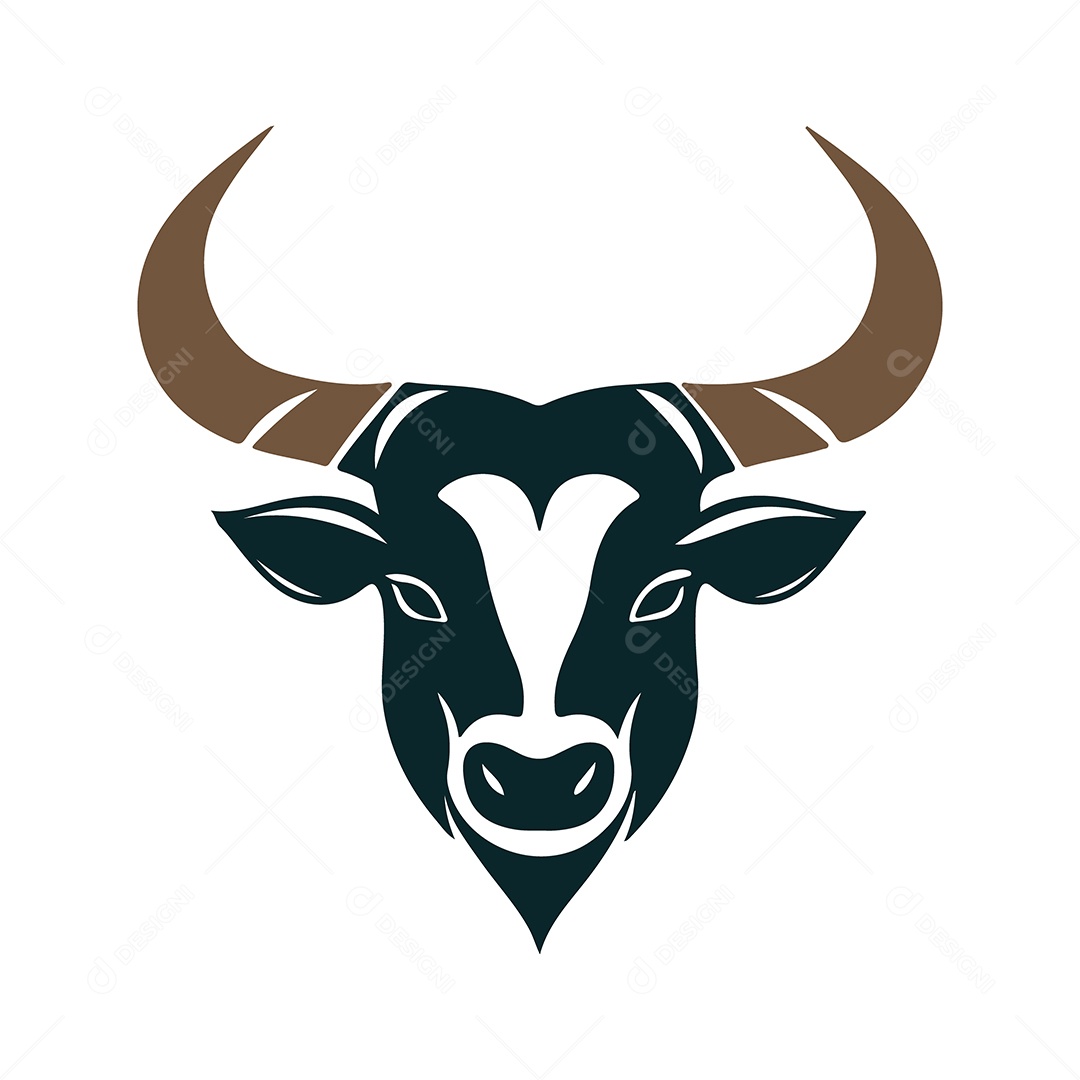 Icone de Touro Ilustração Vetor EPS