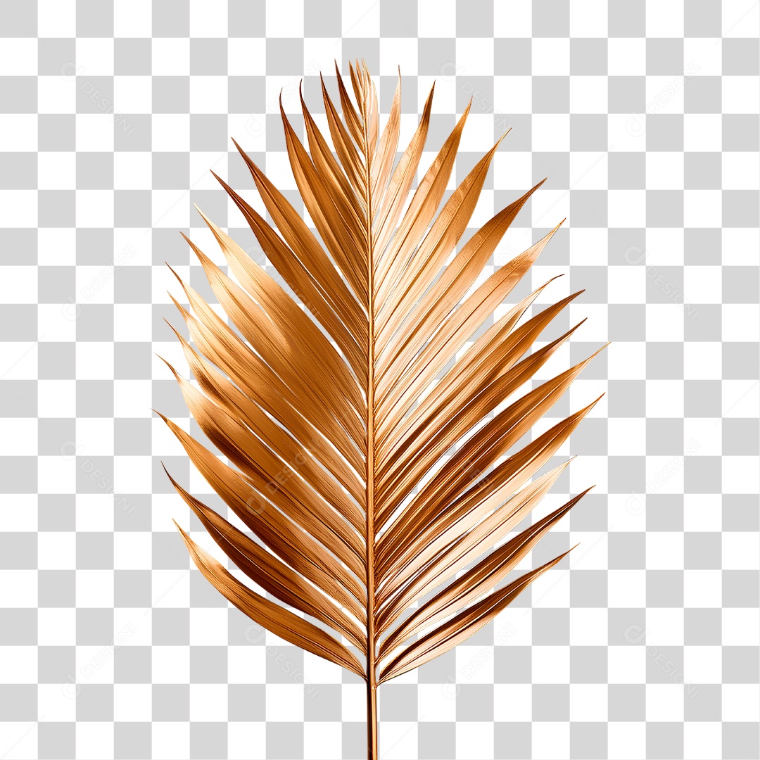 Folha de Dourada PNG Transparente