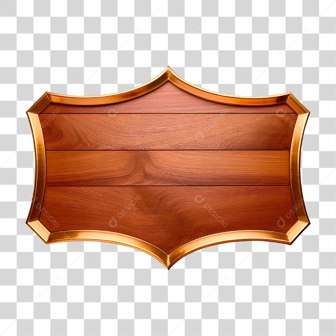 Painel de Madeira PNG Transparente
