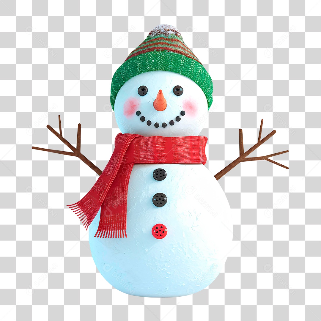 Boneco de Neve PNG Transparente