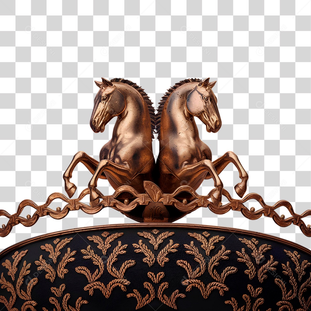 Cavalo de Metal PNG Transparente